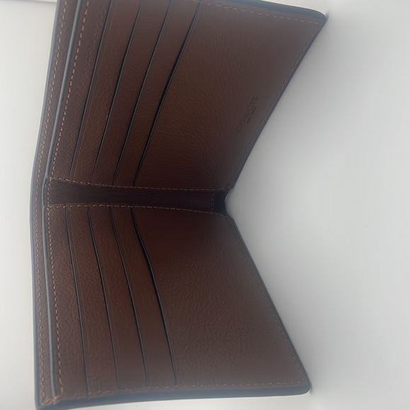 NWT Coach Leather Wallet DBL bill sport calf - Picture 4 of 7